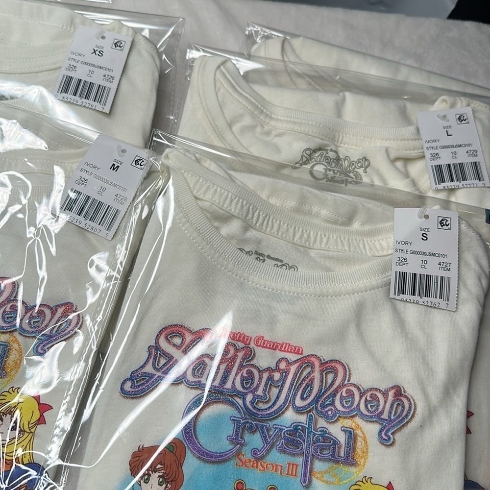 Sailor Moon Crystal Kids White T-Shirt - Picture 7 of 7